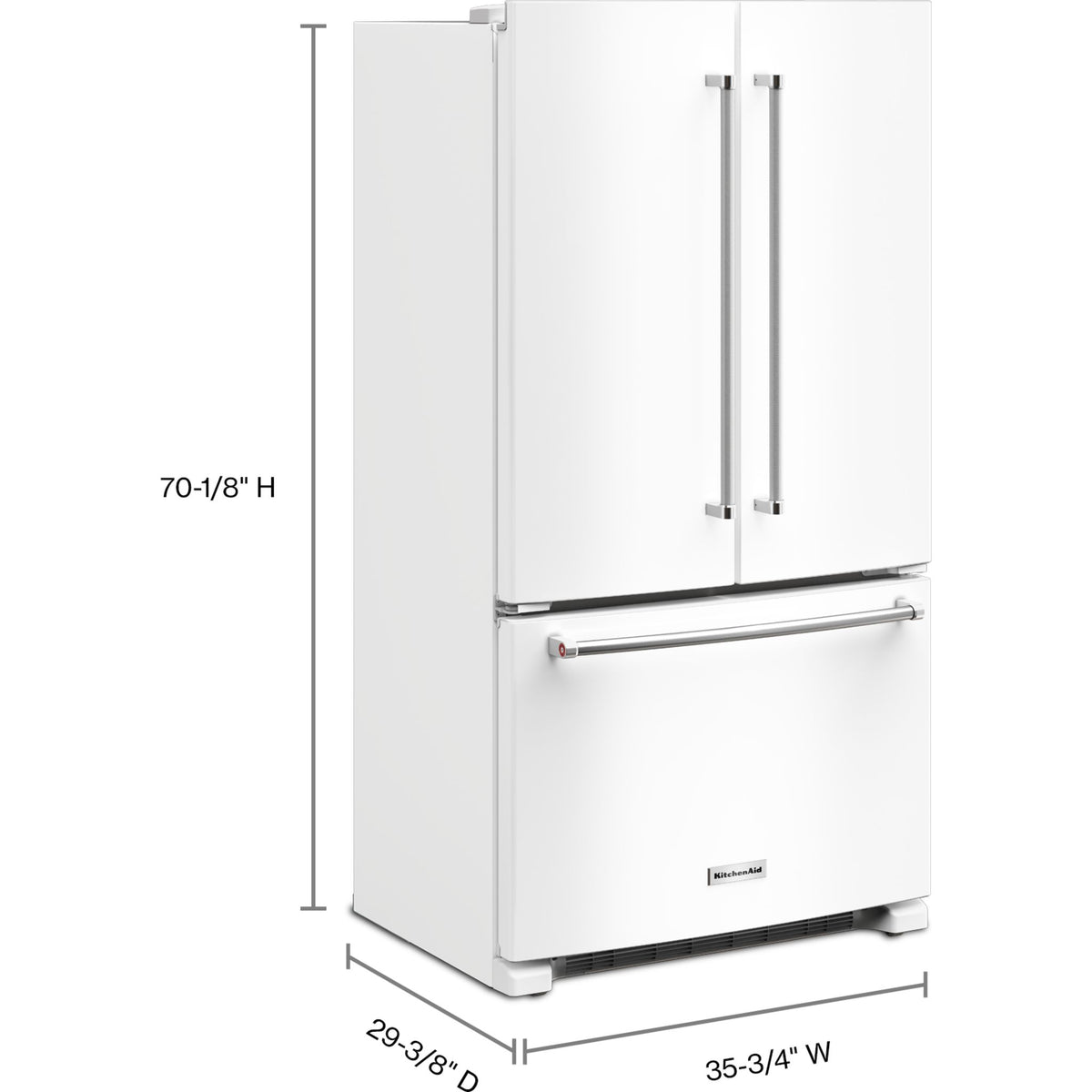 KitchenAid 20 cu. ft. 36-Inch Width Counter-Depth French Door