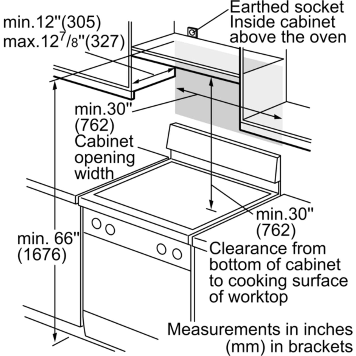 Bosch Over the Range Microwave (HMV3053C) Stainless Steel Dufresne