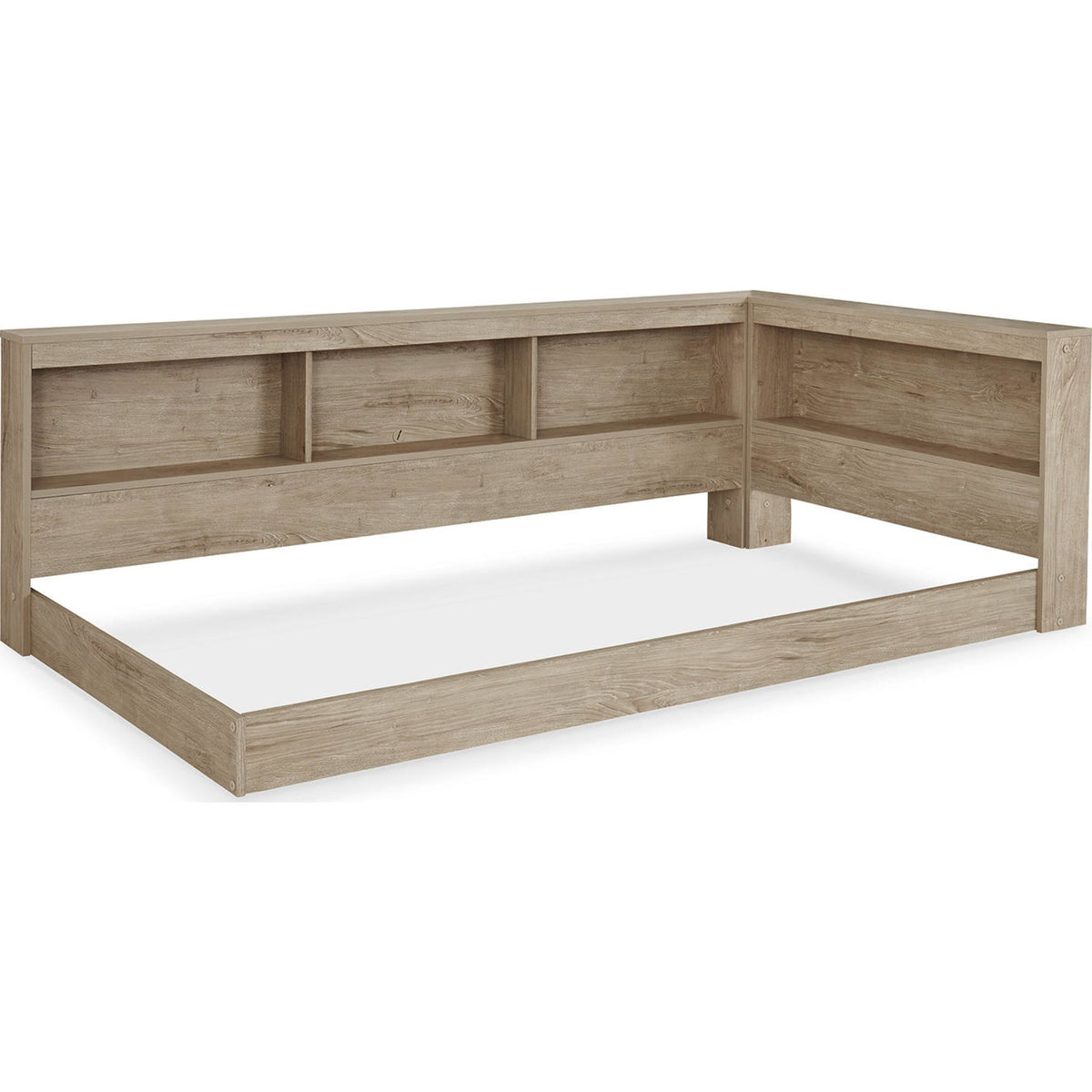 Oliah Twin Bookcase Storage Bed Natural Dufresne Furniture and