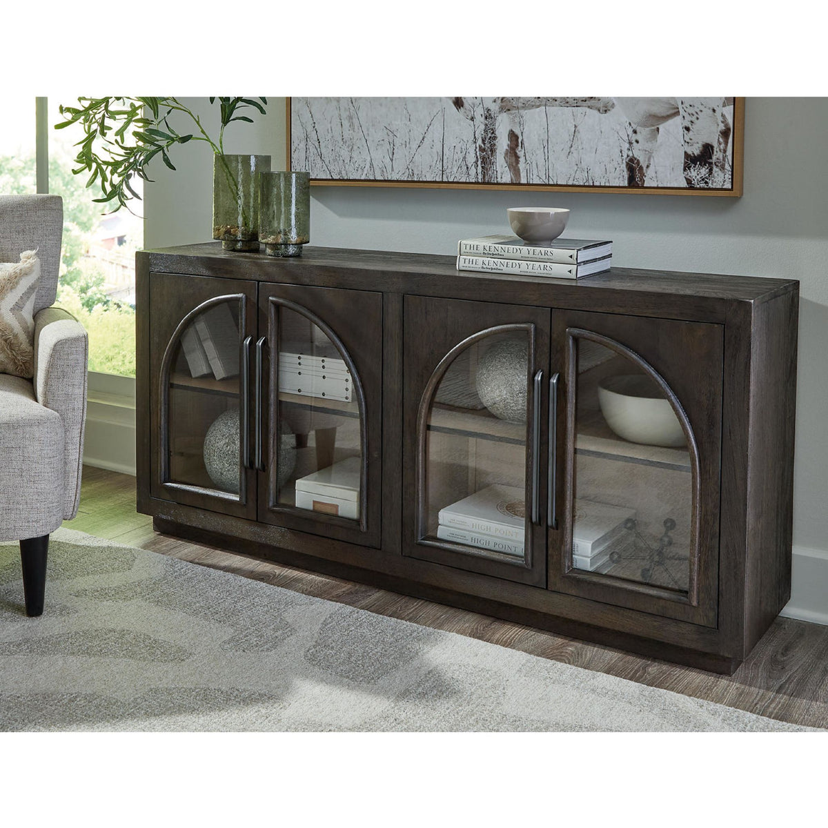 Dreley Accent Cabinet - Grayish Brown