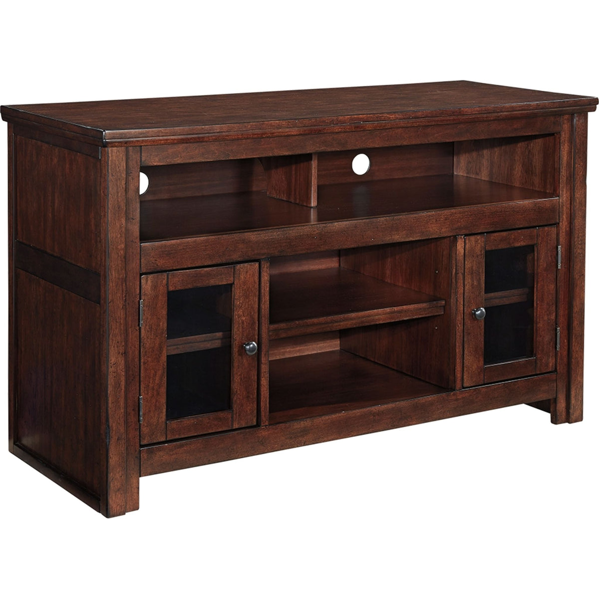 Harpan TV Stand Reddish Brown Dufresne Furniture and Appliances