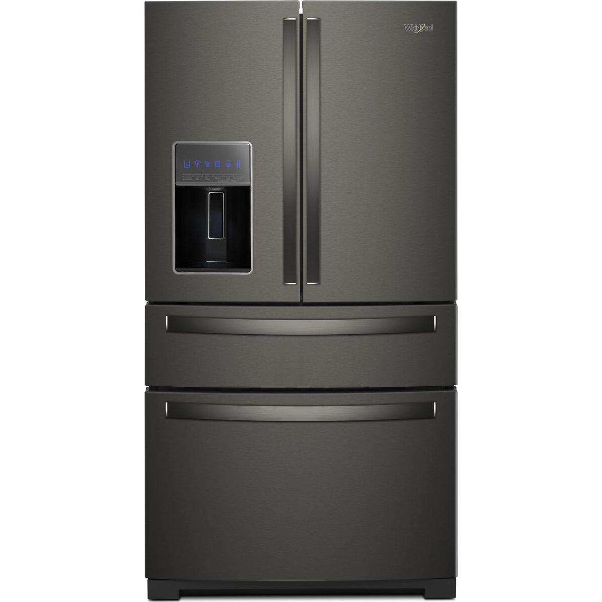 Whirlpool French Door Fridge (WRMF7736PV) - Black Stainless Finish ...