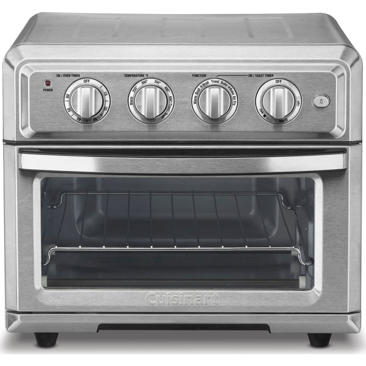 Cuisinart Toaster Oven With Air Fryer TOA 60C Stainless Steel Dufresne Furniture and Appliances