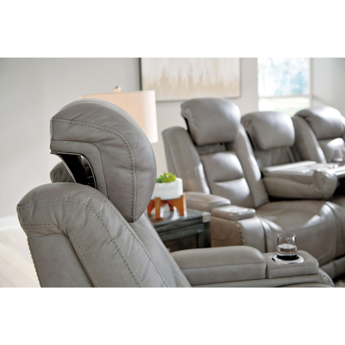 The Man Den Power Reclining Sofa Signature Design By Ashley Living