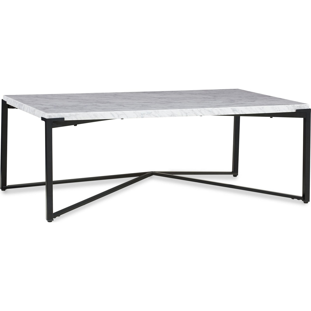 Saxon Coffee Table Matte Black Dufresne Furniture and Appliances