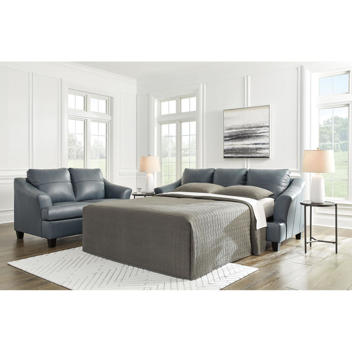 Nailhead sleeper clearance sofa