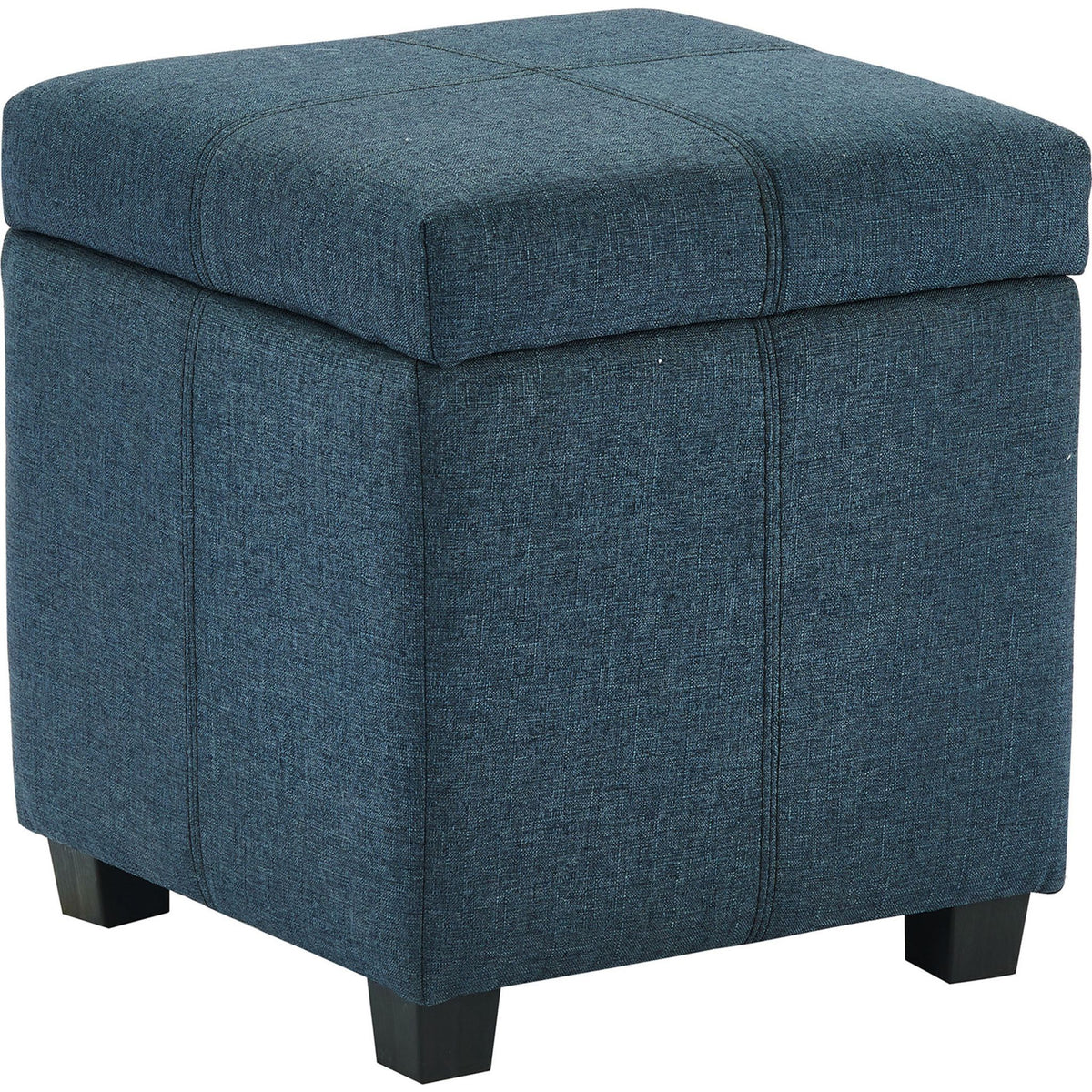 Juno Storage Ottoman - Grey/Blue | Dufresne Furniture and Appliances