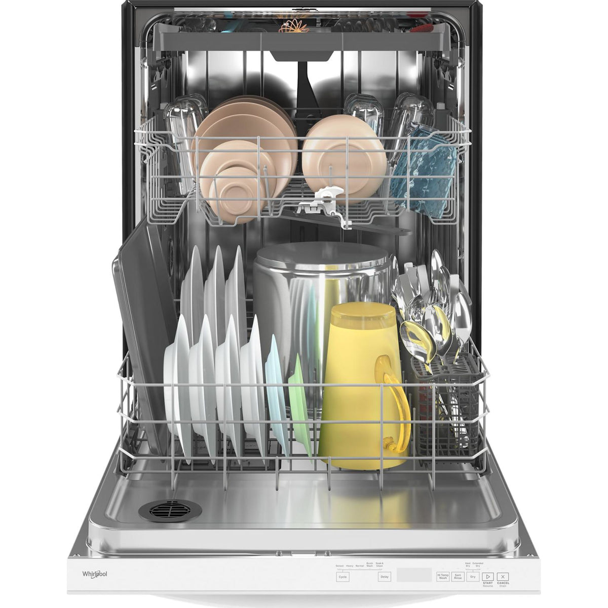 Whirlpool Dishwasher Stainless Steel Tub (WDT750SAKW) White