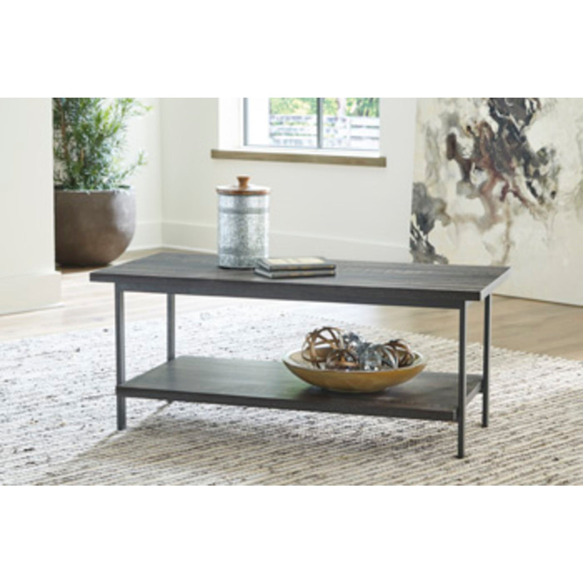 Jandoree Coffee Table Grayish Brown Dufresne Furniture and Appliances
