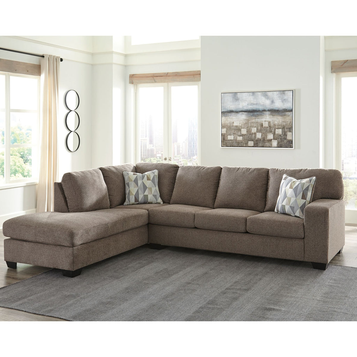 Dalhart 2 Piece Sectional Hickory Dufresne Furniture and Appliances