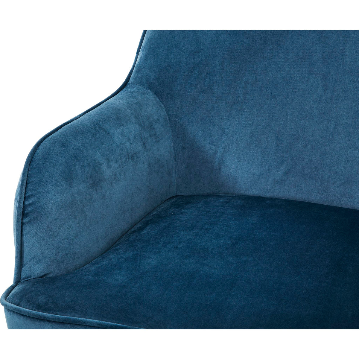 Alea Accent Chair Velvet Navy Dufresne Furniture and Appliances