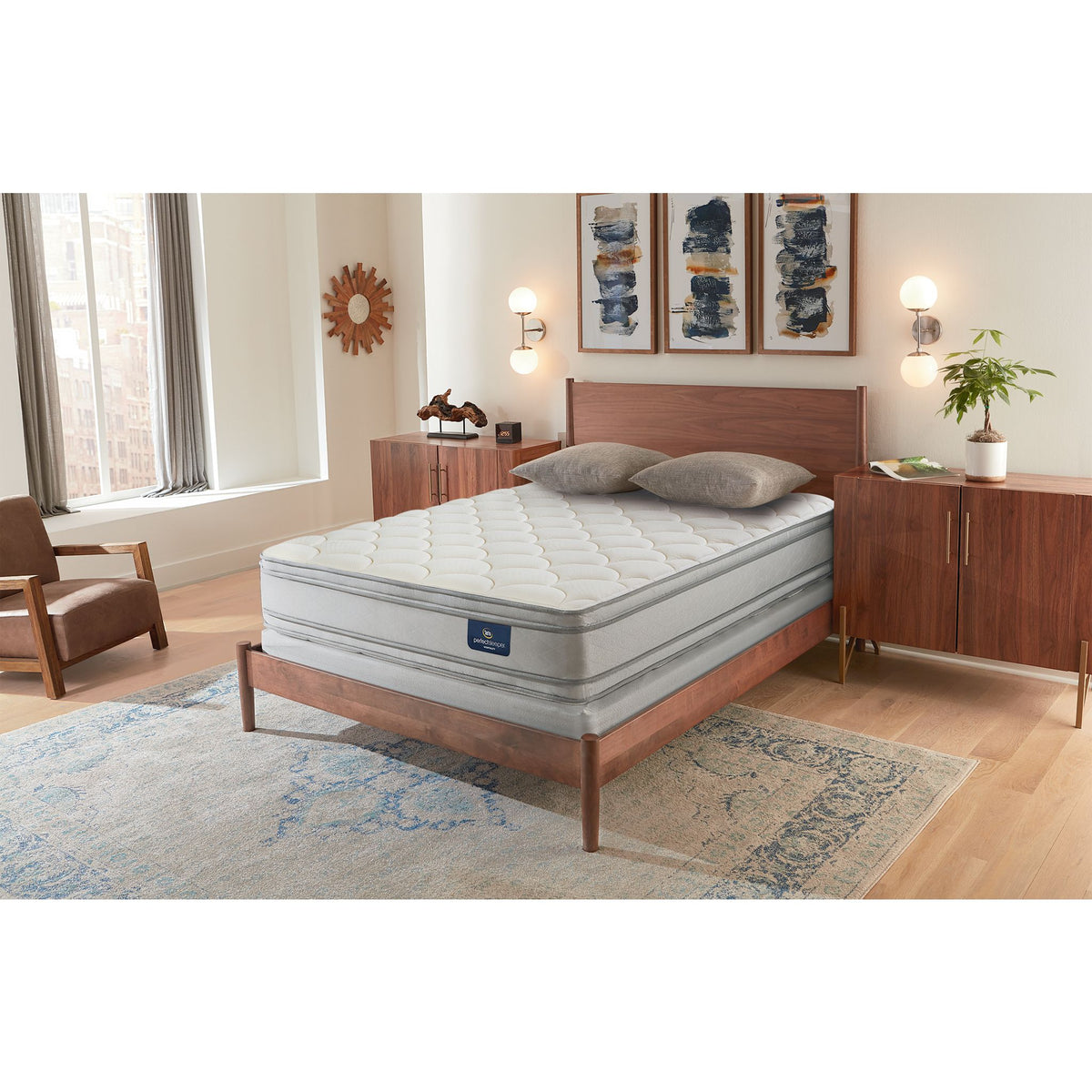 King serta perfect sleeper hotel congressional suite hotsell supreme ii euro pillow top double sided mattress