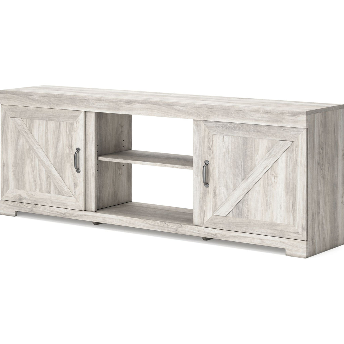 Bellaby Large TV Stand Whitewash Dufresne Furniture and Appliances