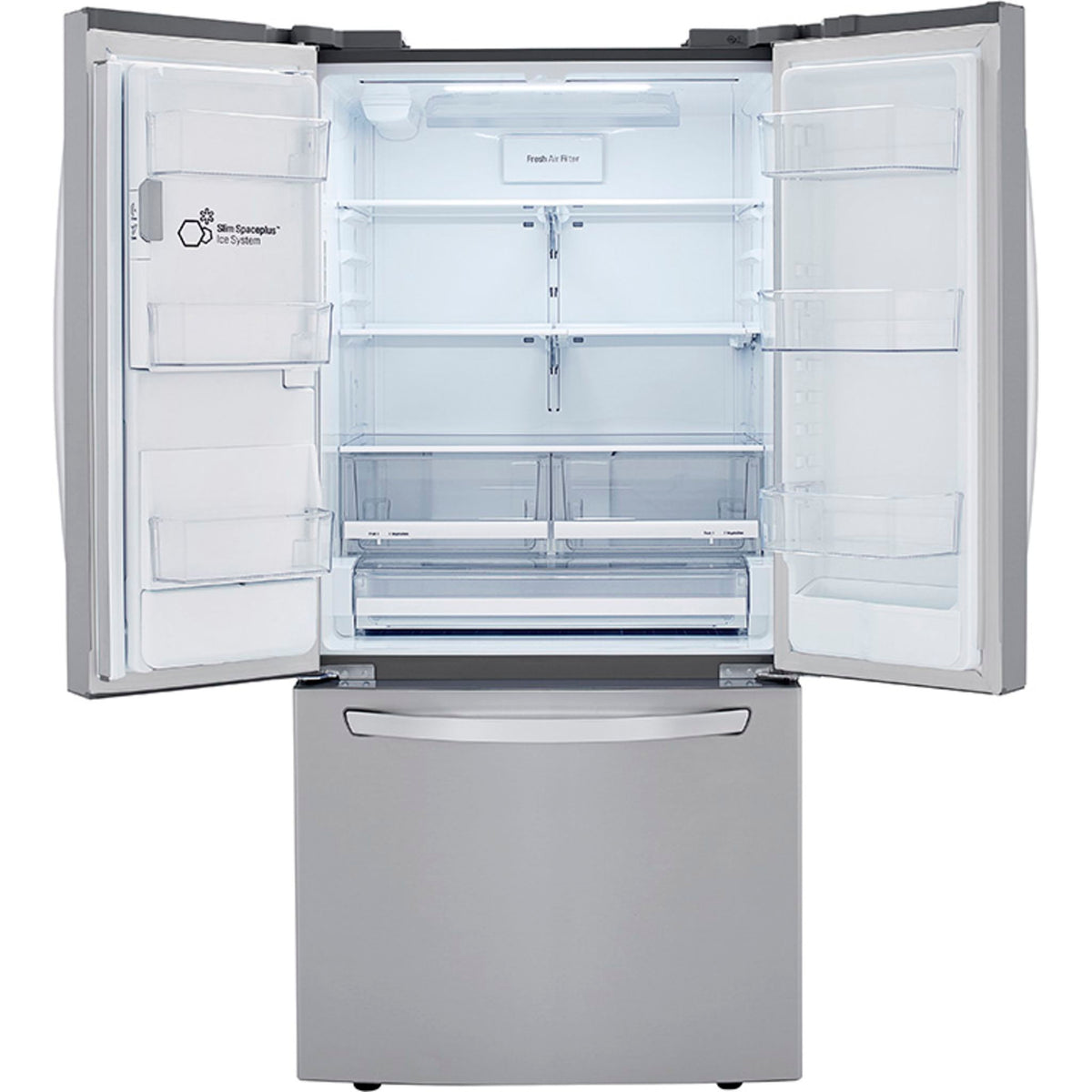 LG French Door Fridge (LRFXS2503S) Stainless Steel Dufresne Furniture and Appliances