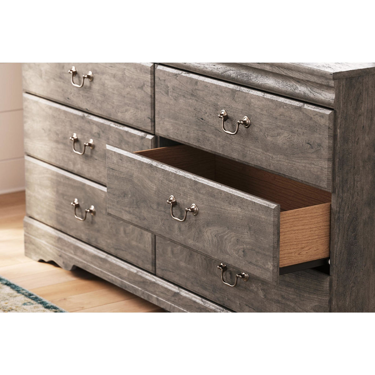 Bayzor 5 Piece King Panel Bedroom Gray Dufresne Furniture and