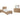 Hyanna 6 Piece Bed with 4 Drawer Storage Bedroom - Tan Brown