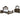 Maylee 6 Piece Panel Bedroom - Dark Brown