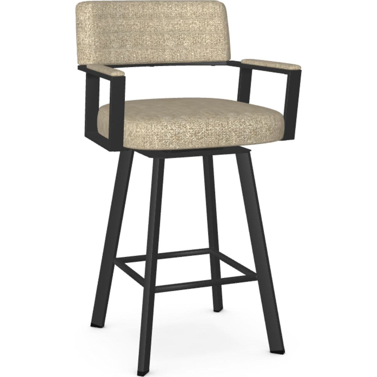 Albert Counter Height Stool - Alpaca/Black - (41354-26-25LC) | Dufresne ...