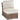 Beachcroft Outdoor Armless Chair with Cushion - White/Beige