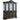 Maylee Buffet & Hutch - Dark Brown - (D947D1)