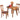 Berringer Dining Set - Rustic Brown