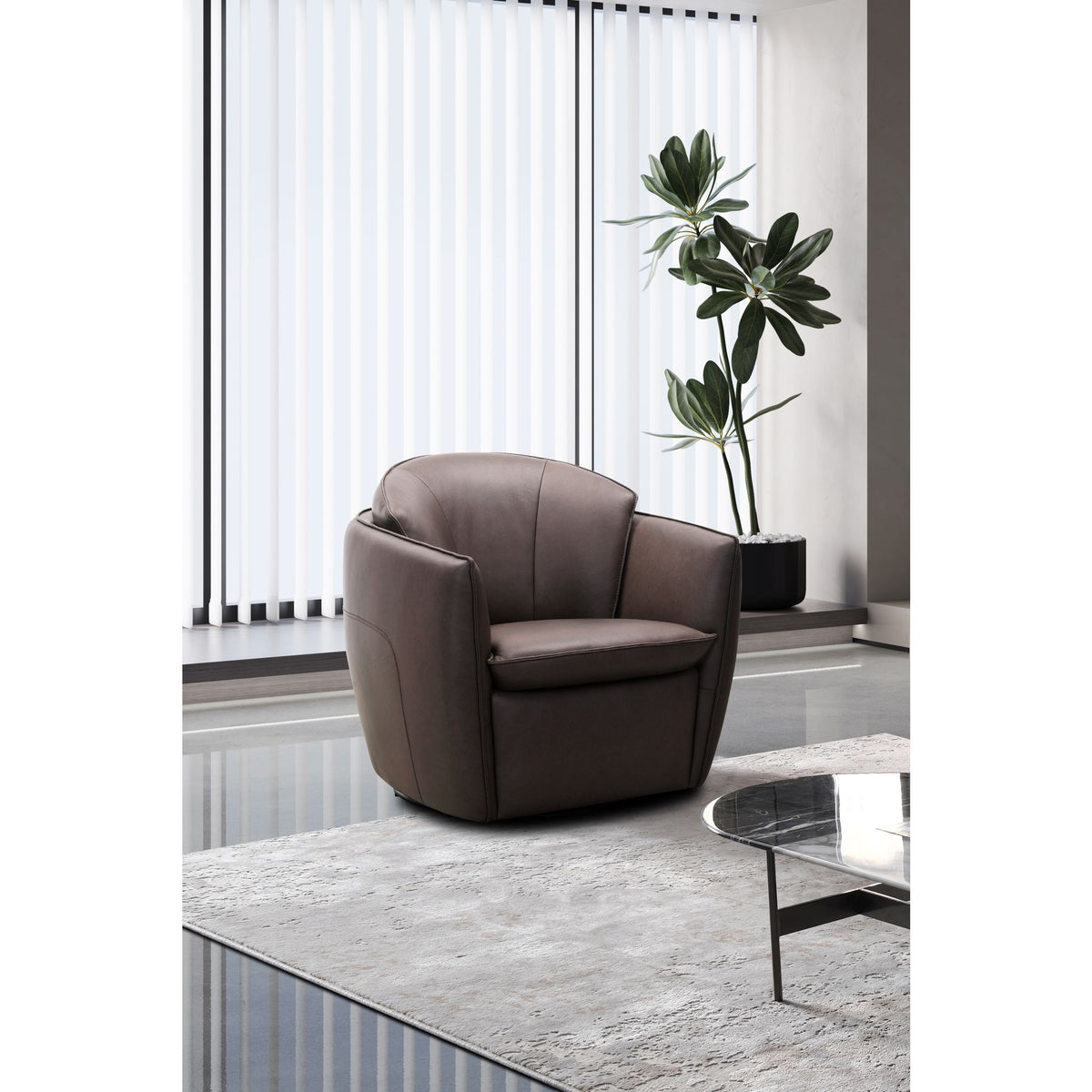 Tenth+Maple Bliss Swivel Chair - Ranger Stout | Dufresne Furniture and ...