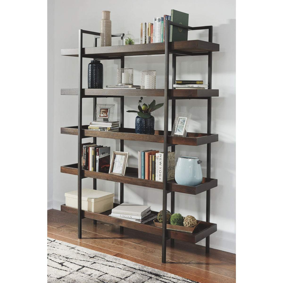 Starmore Bookcase - Brown | Dufresne Furniture and Appliances