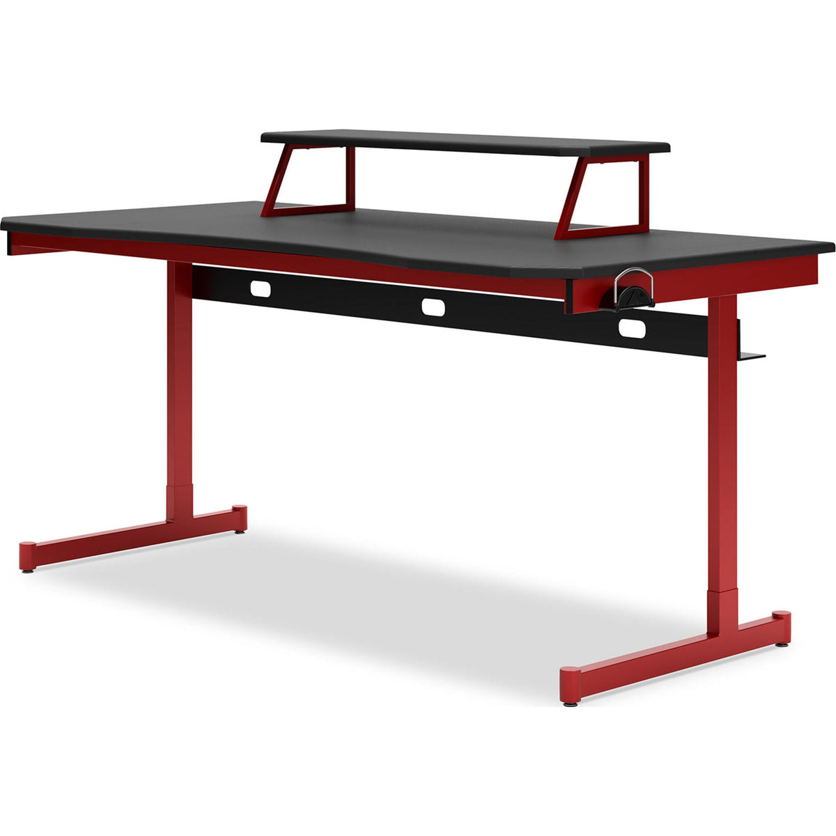 Lynxtyn Desk - Red/Black | Dufresne Furniture and Appliances
