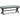 Elite Park Outdoor Bench with Cushion - Gray