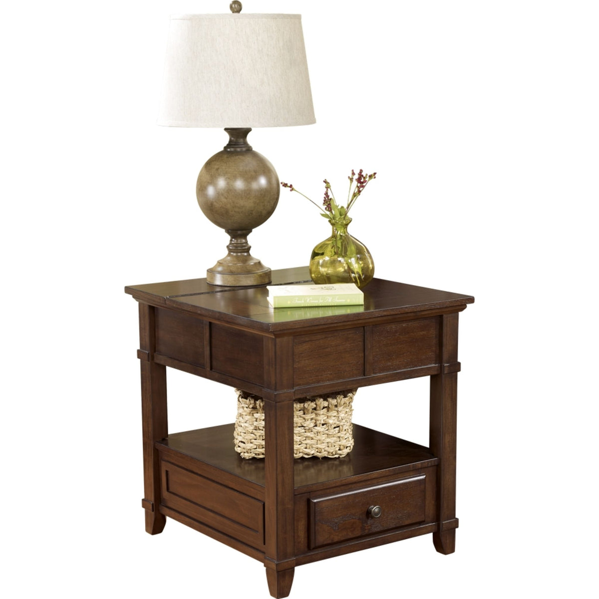 Gately End Table Medium Brown Dufresne Furniture and Appliances