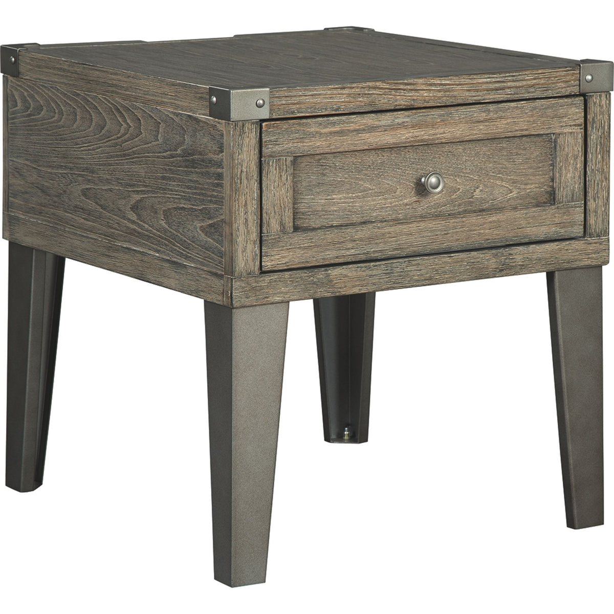 Chazney End Table Rustic Brown Dufresne Furniture and Appliances