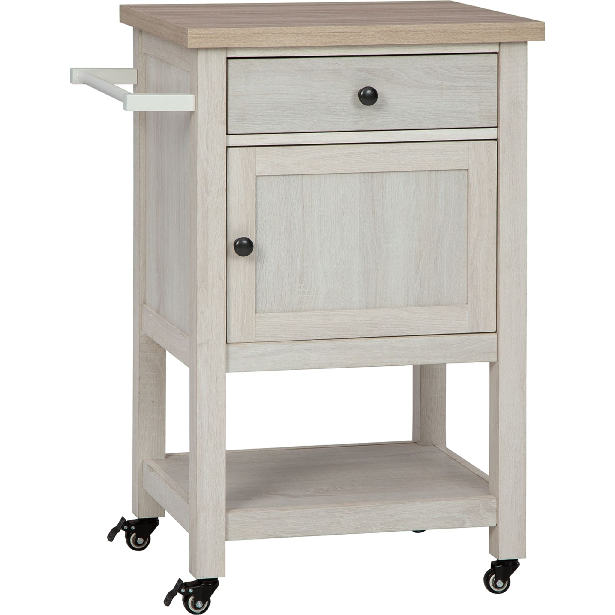 Boderidge Bar Cart - Antique White