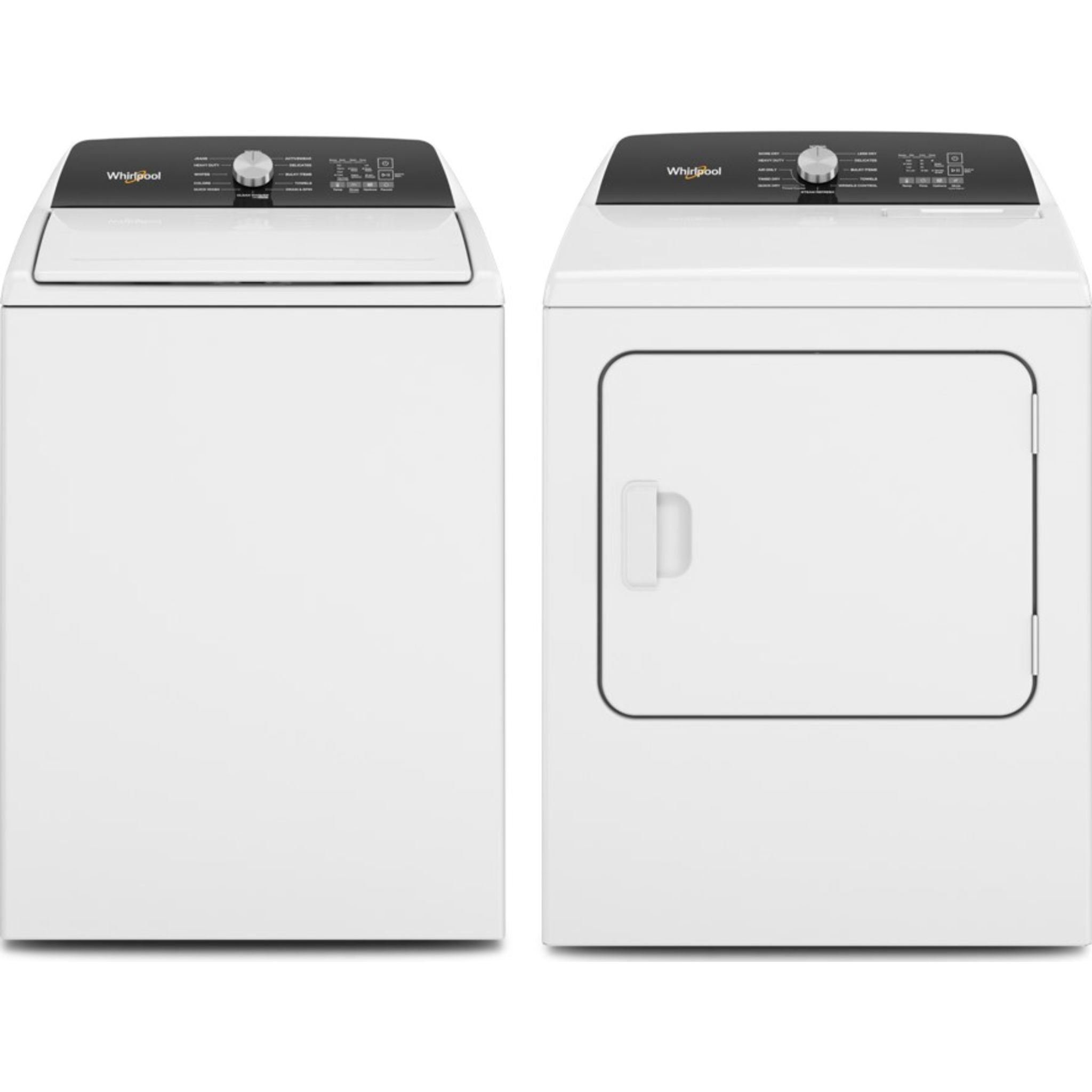 Whirlpool Top Load Pair (WTW5015LW-YWED5050LW) - WHITE
