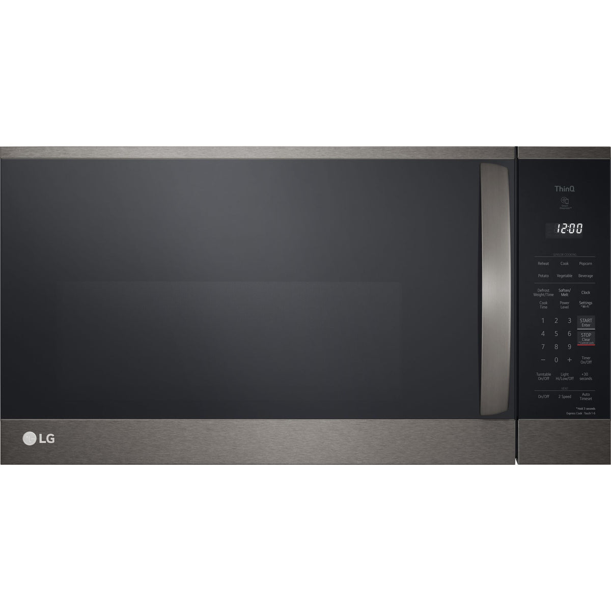 LG OTR Microwave (MVEM1825D) Black Stainless Dufresne Furniture and