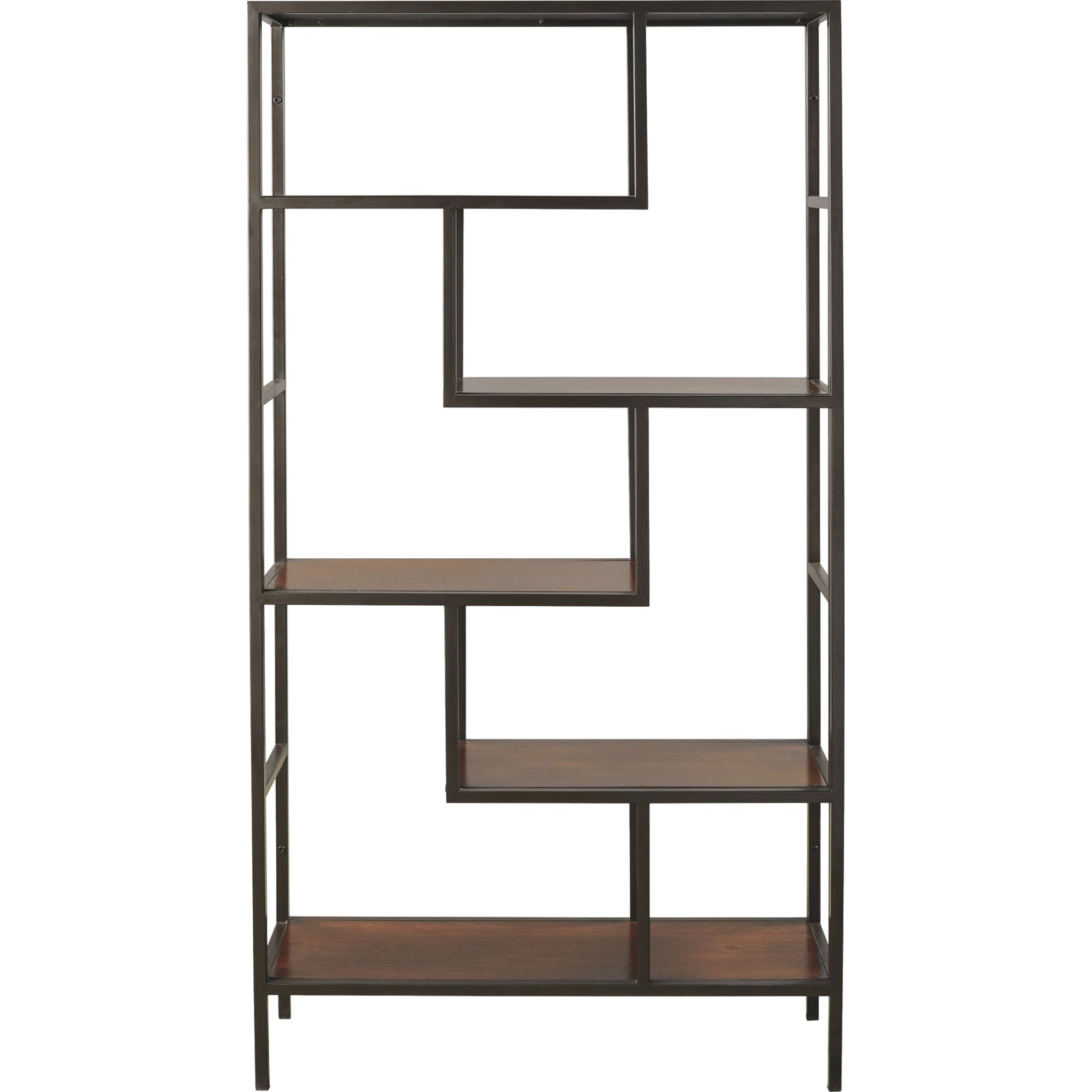 Bertmond Bookcase - Light Brown/Black