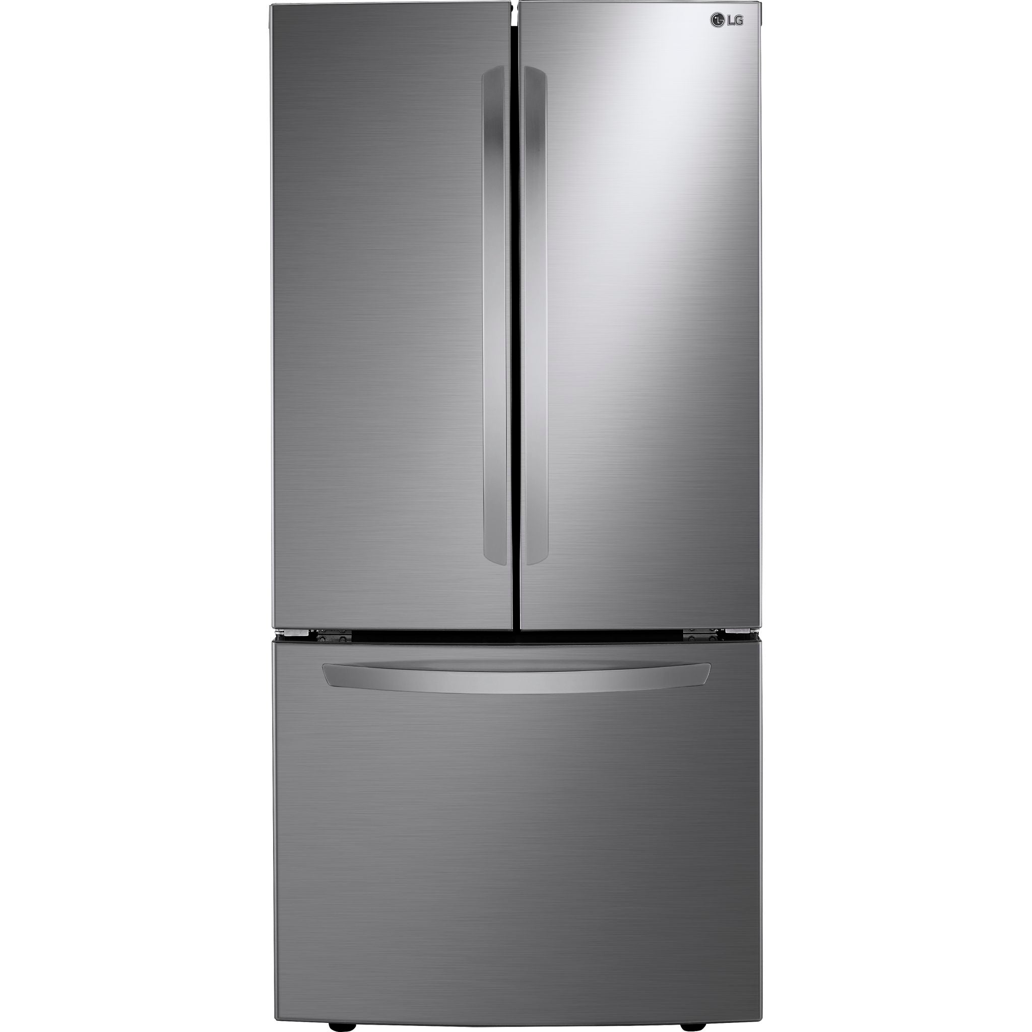 LG French Door Fridge (LRFNS2503V) - Platinum Silver