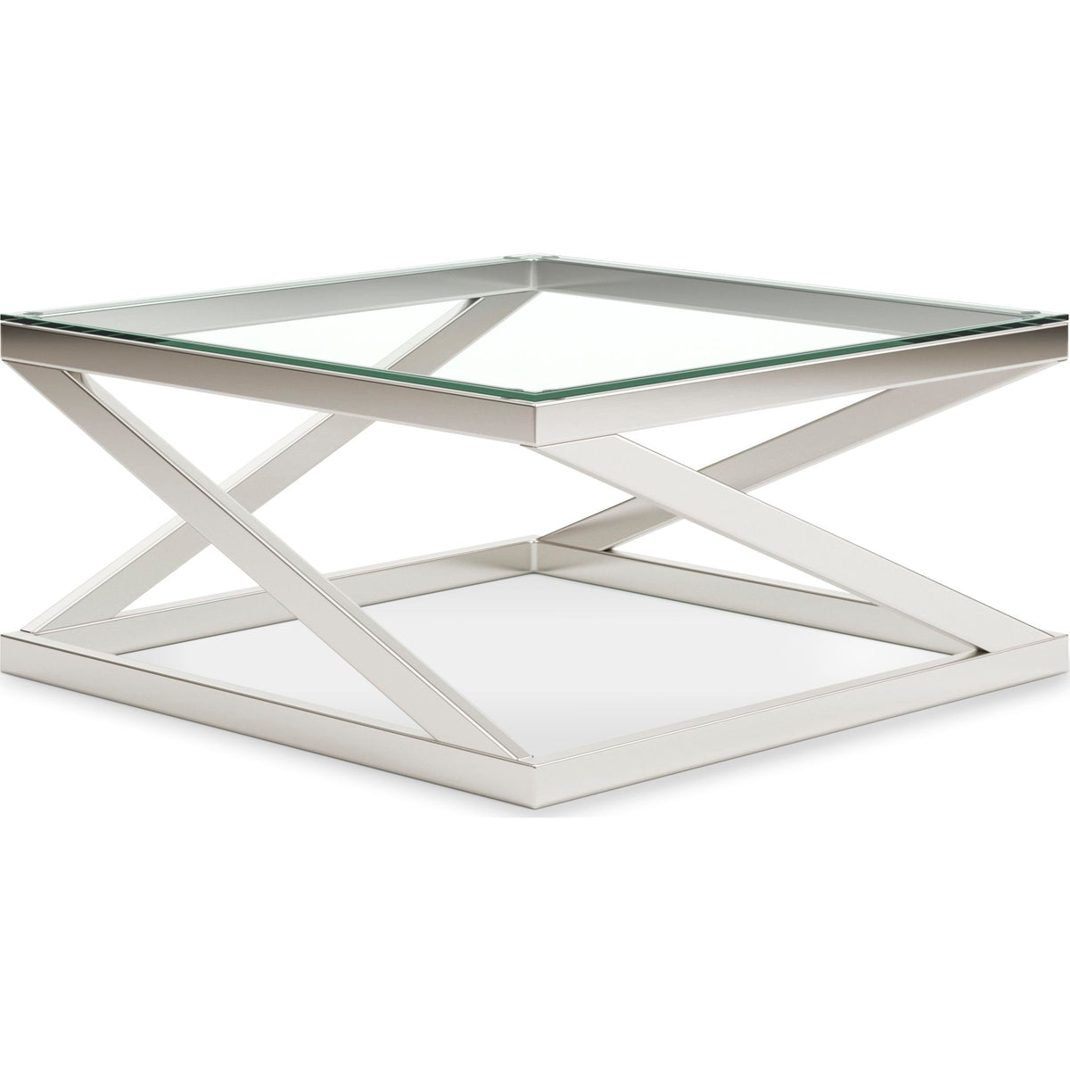 Coylin Coffee Table Nickel Dufresne Furniture and Appliances
