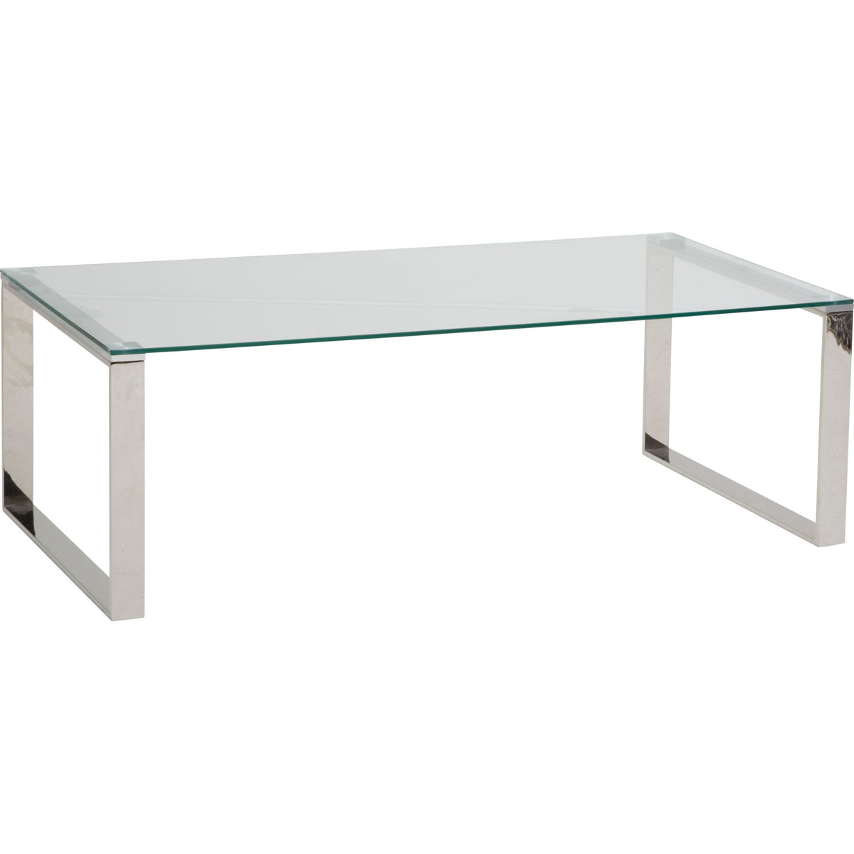 David Coffee Table Stainless Steel Dufresne Furniture and Appliances