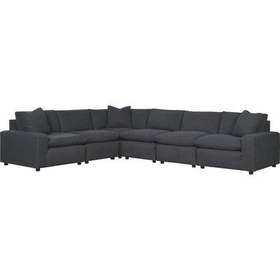 Savesto charcoal 6 piece deals laf sectional