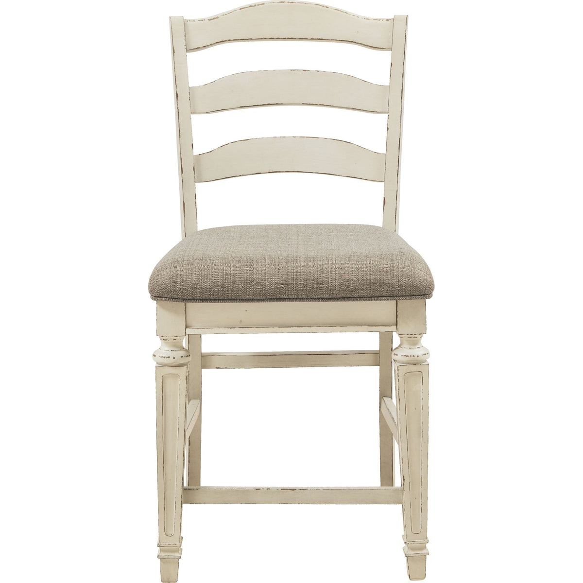 Realyn Counter Height Stool - Chipped White - (D743-124) | Dufresne ...