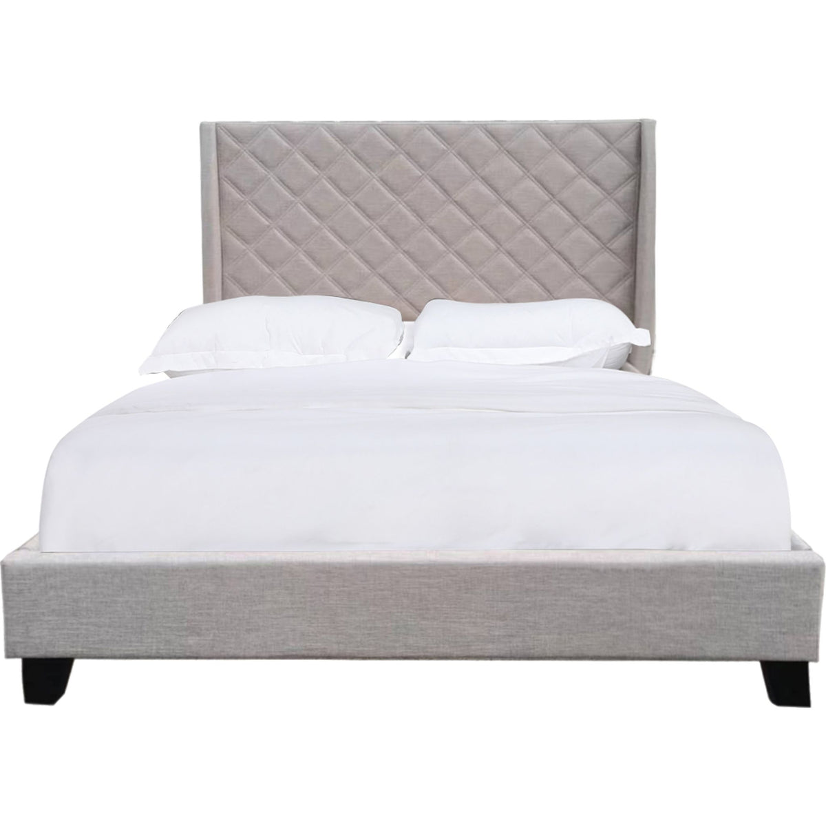 Briar Platform Bed - Beige | Dufresne Furniture and Appliances