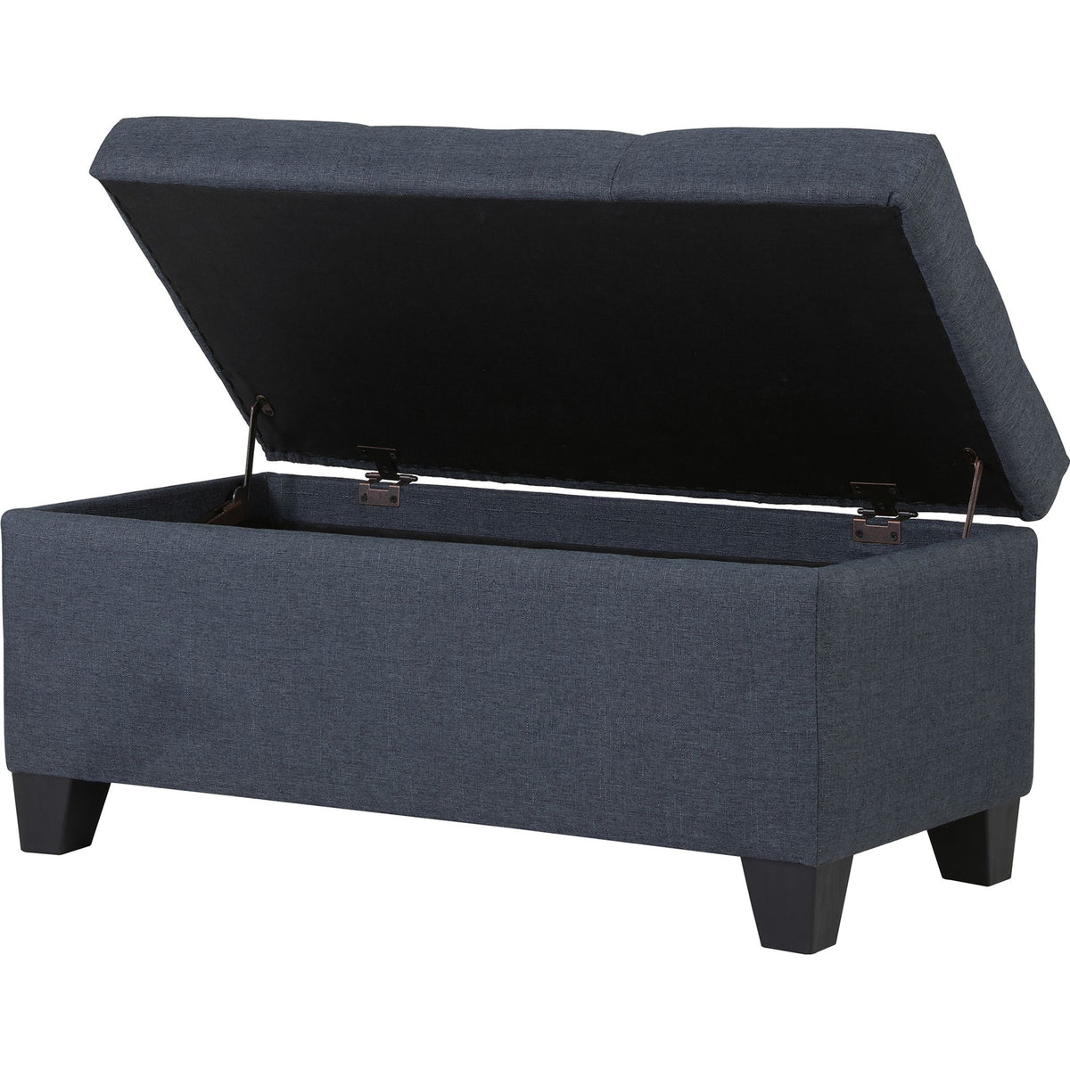 Sarah Storage Ottoman - Grey/Blue | Dufresne Furniture and Appliances