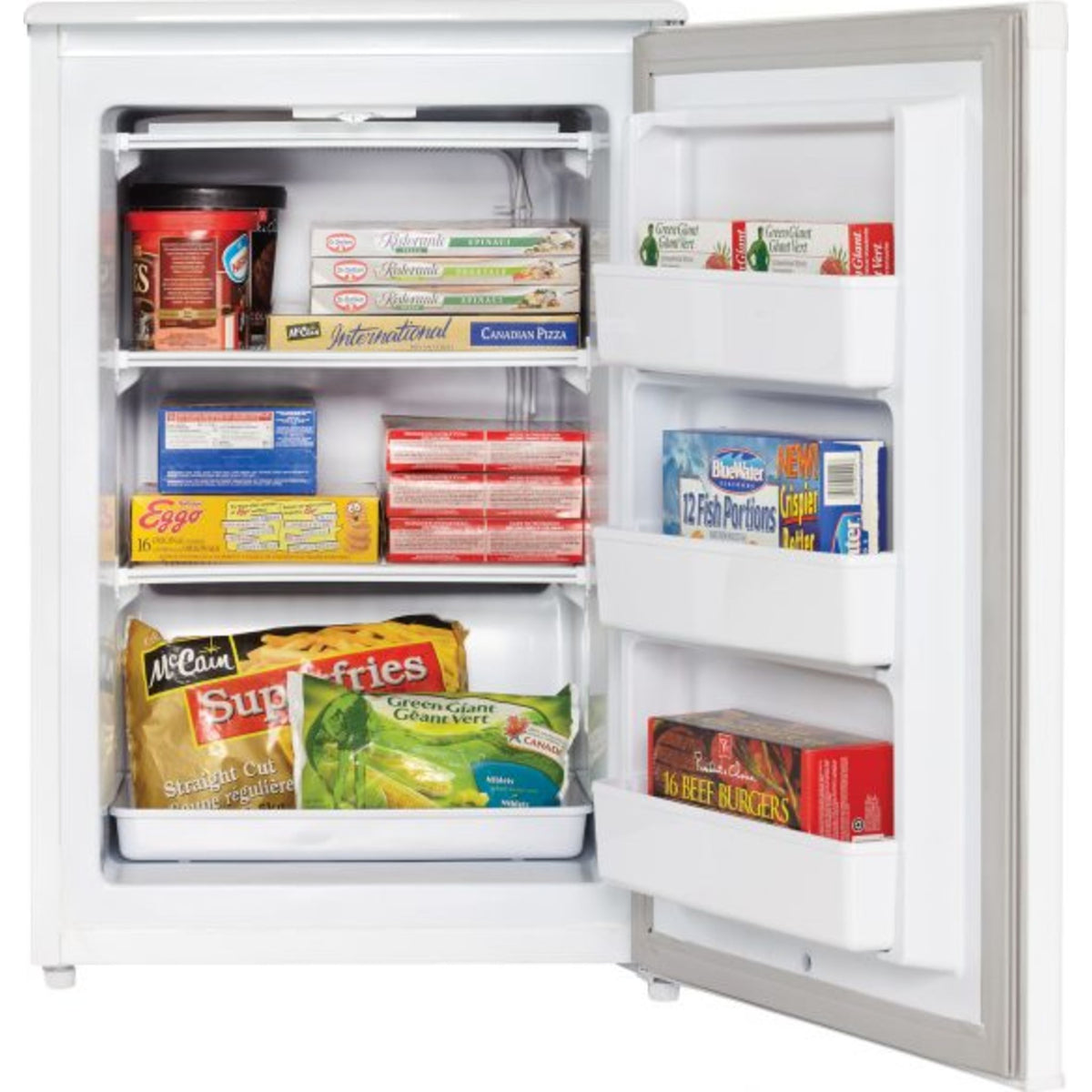 Danby Upright Freezer (DUFM043A2WDD) White Dufresne Furniture and Appliances